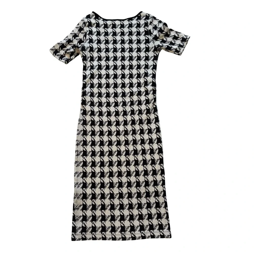Isabella Oliver Women's Maternity Houndstooth Sheath Dress, Sz 3 / US 8 - Picture 6 of 11
